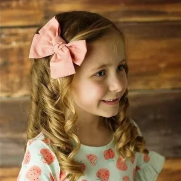 Brand New Set of 2 Peach Bows - Picture 7 of 8